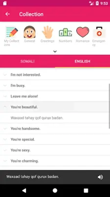 Somali English Dictionary android App screenshot 2